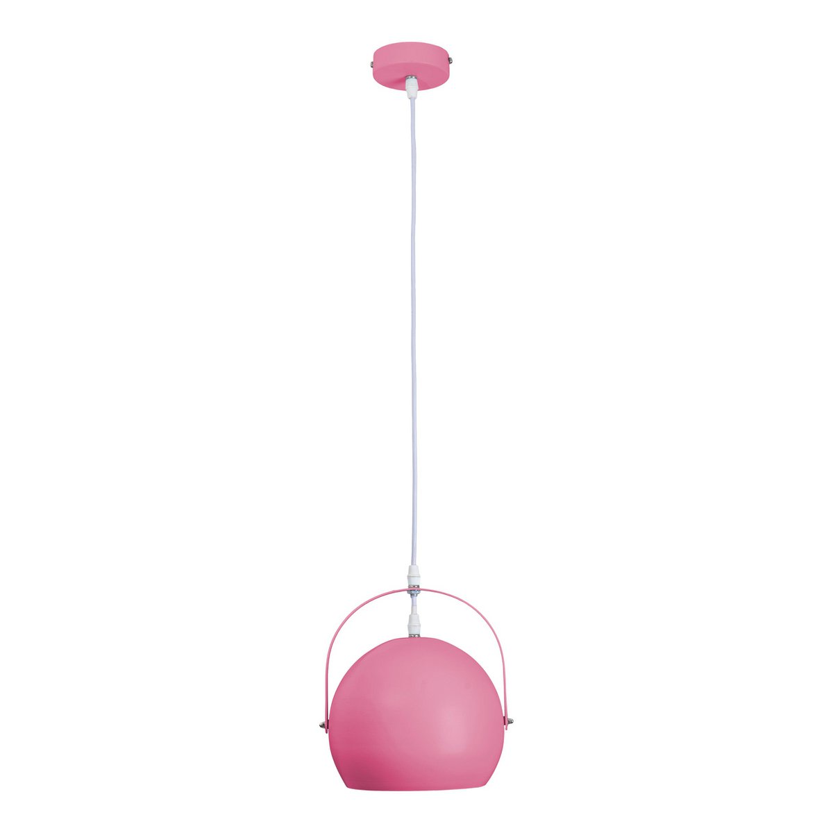 Pendant light "COLORADO" pink Ø approx. 25 cm, metal, E27 socket, lighting for living room, dining room, children's room