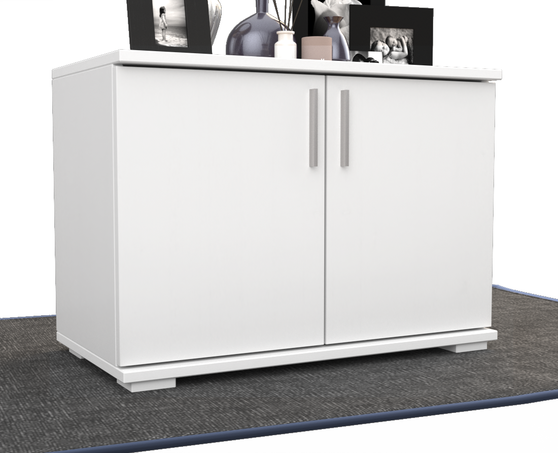 Nobis Kommode Sideboard | 2 Türig | 57cm hoch | 100% Bio Kiefer Massivholz