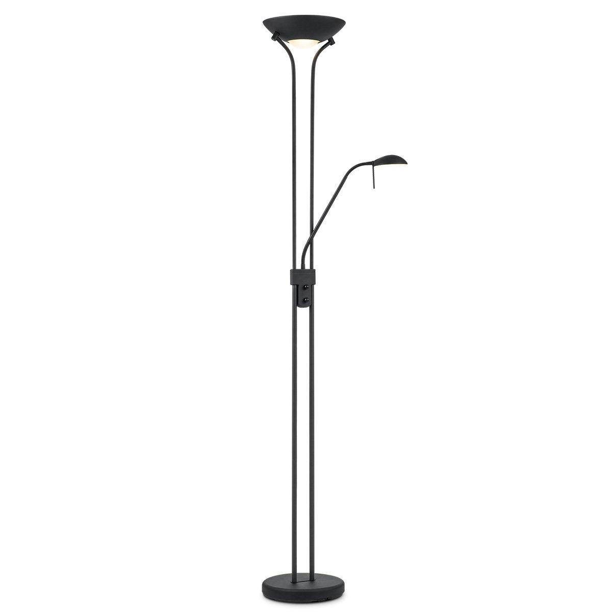 LED Uplight Floor Lamp – Modern Black