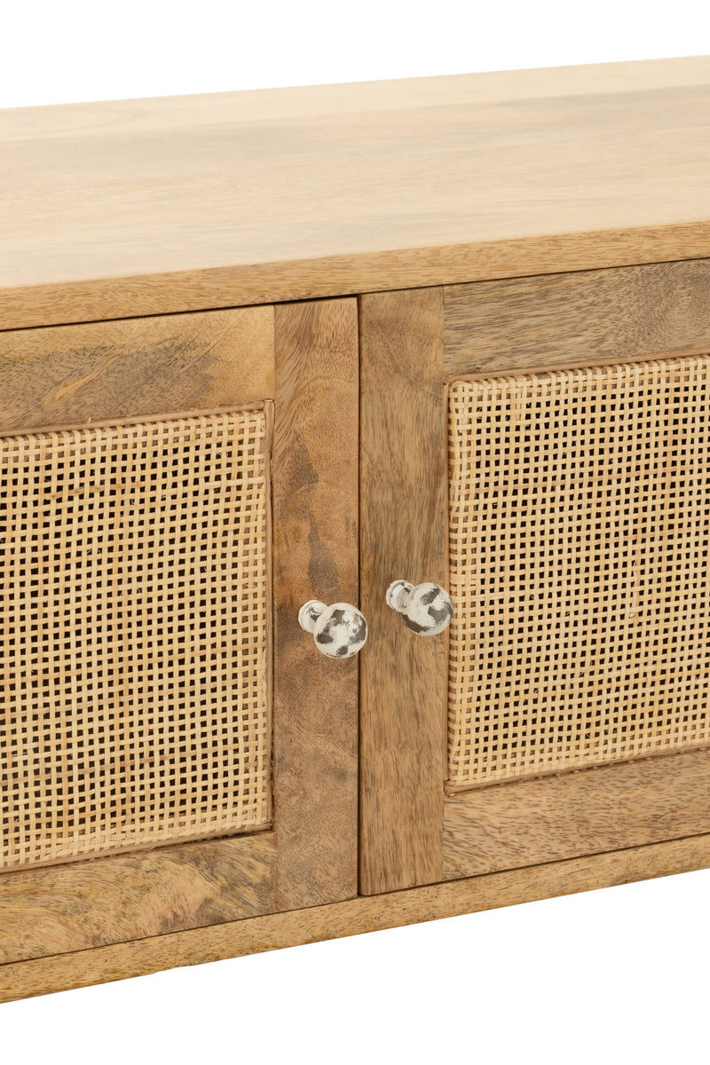 TV-Möbel 'Weaving' - Natürliche Eleganz und Funktionalität in Handarbeit