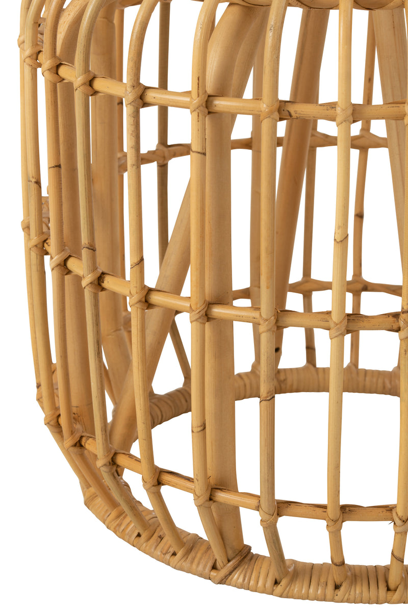 Veelzijdige salontafel van rotan naturel Sirine - stijlvolle natuurlijkheid voor woonkamer, tuin en terras