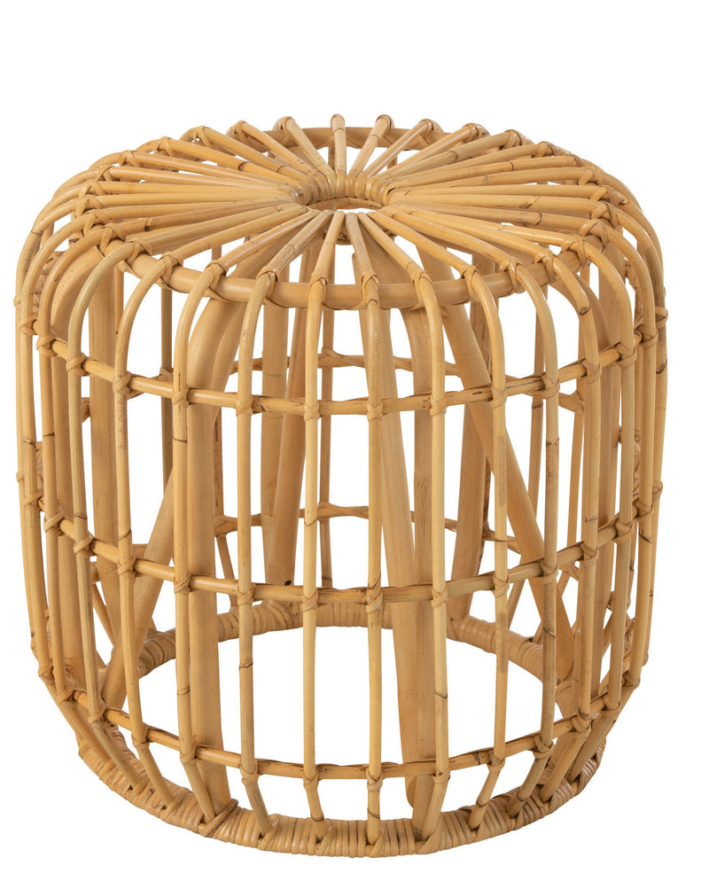 Veelzijdige salontafel van rotan naturel Sirine - stijlvolle natuurlijkheid voor woonkamer, tuin en terras