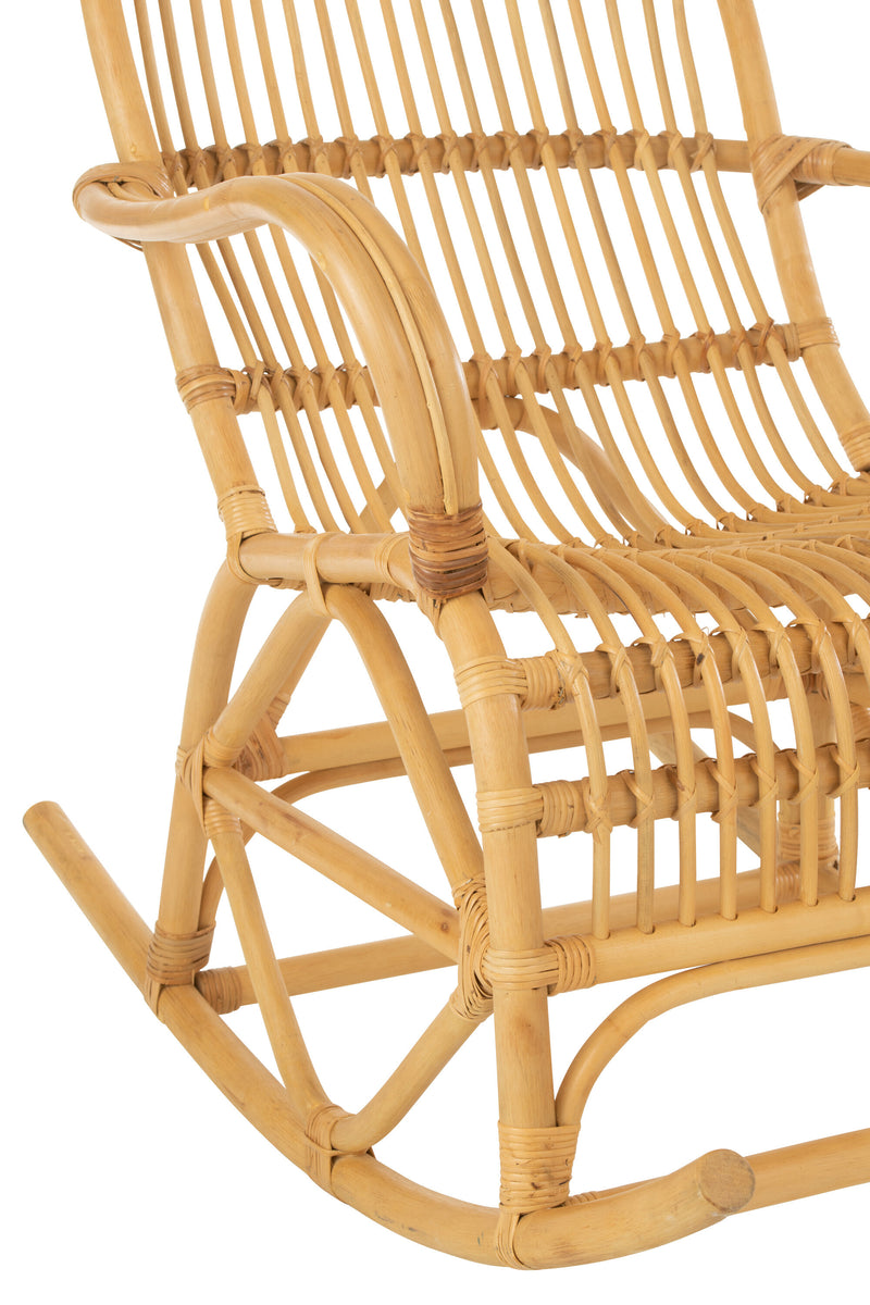 Natürlicher Schaukelstuhl 'Winand' aus Rattan - Gemütlichkeit trifft auf stilvolles Design!