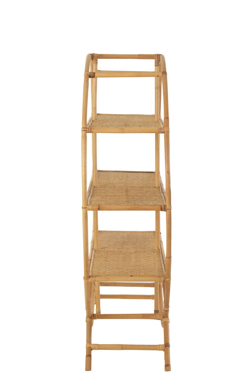 Standregal Rattan Naturell - Natürliche Eleganz und Stauraum für Ihr Zuhause