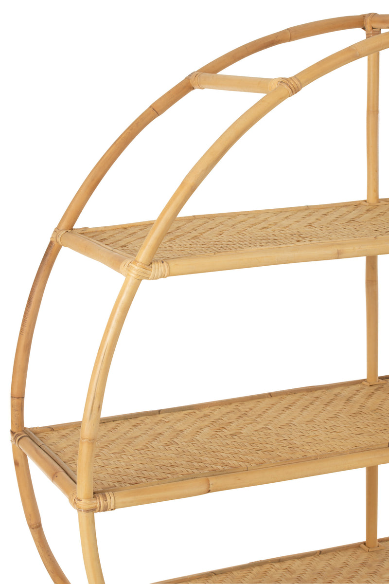 Standregal Rattan Naturell - Natürliche Eleganz und Stauraum für Ihr Zuhause