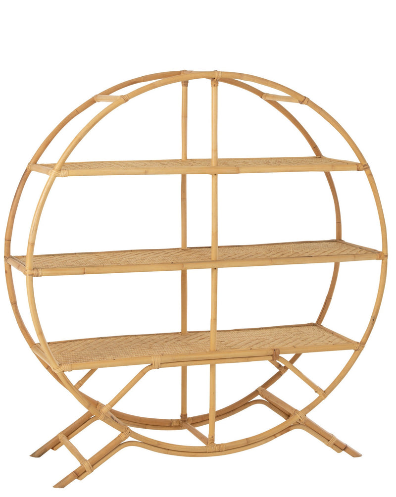 Standregal Rattan Naturell - Natürliche Eleganz und Stauraum für Ihr Zuhause