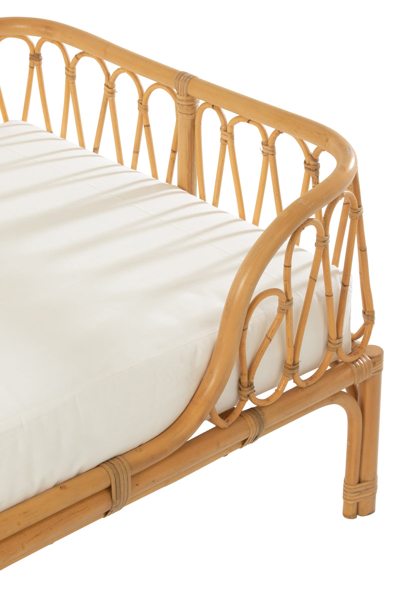 Bett Pierre Rattan Naturell - Natürliches Design und komfortabler Schlafplatz für Ihr Schlafzimmer