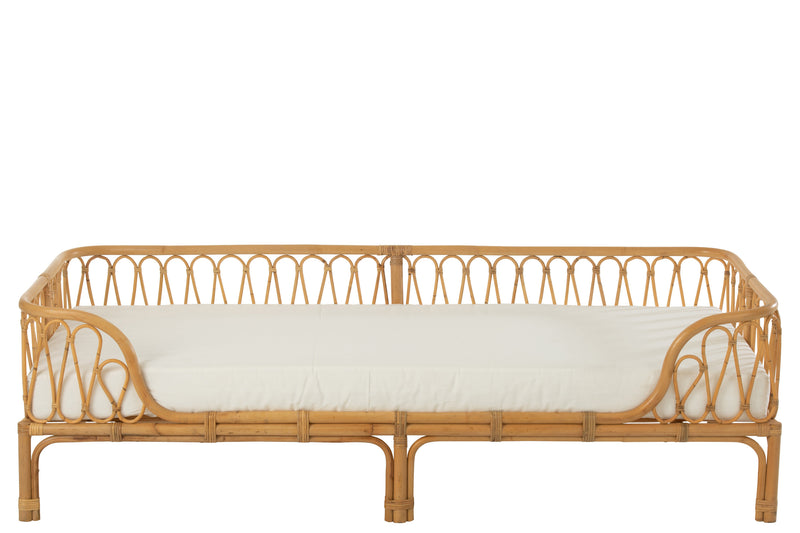 Bett Pierre Rattan Naturell - Natürliches Design und komfortabler Schlafplatz für Ihr Schlafzimmer