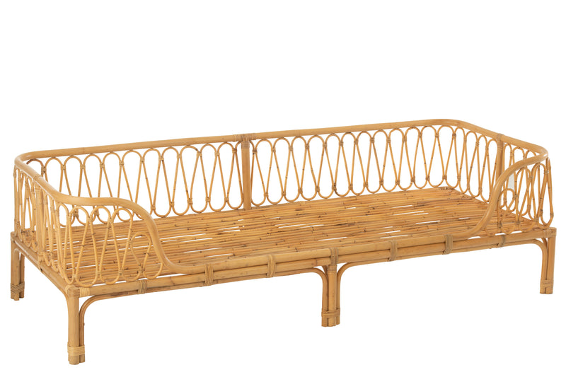 Bett Pierre Rattan Naturell - Natürliches Design und komfortabler Schlafplatz für Ihr Schlafzimmer
