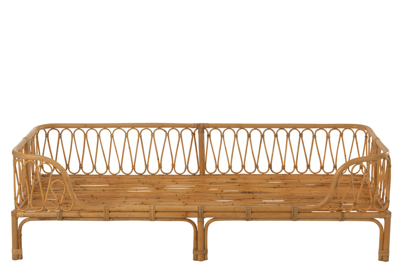 Bett Pierre Rattan Naturell - Natürliches Design und komfortabler Schlafplatz für Ihr Schlafzimmer