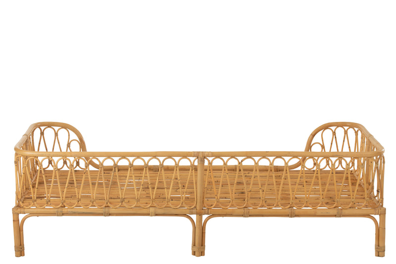 Bett Pierre Rattan Naturell - Natürliches Design und komfortabler Schlafplatz für Ihr Schlafzimmer