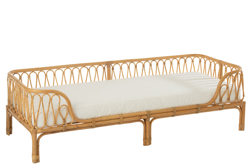 Bett Pierre Rattan Naturell - Natürliches Design und komfortabler Schlafplatz für Ihr Schlafzimmer