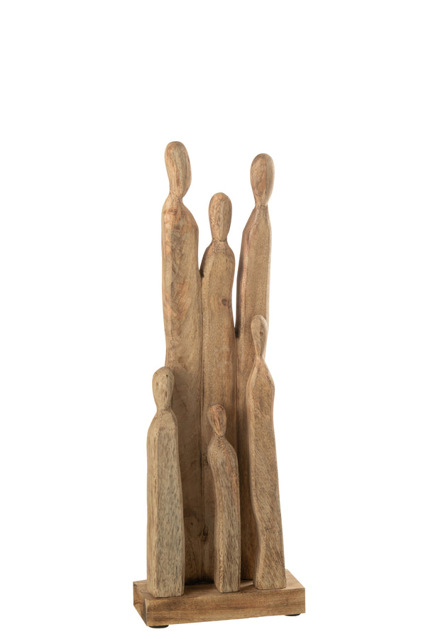 Gruppe Menschen Holz Naturell