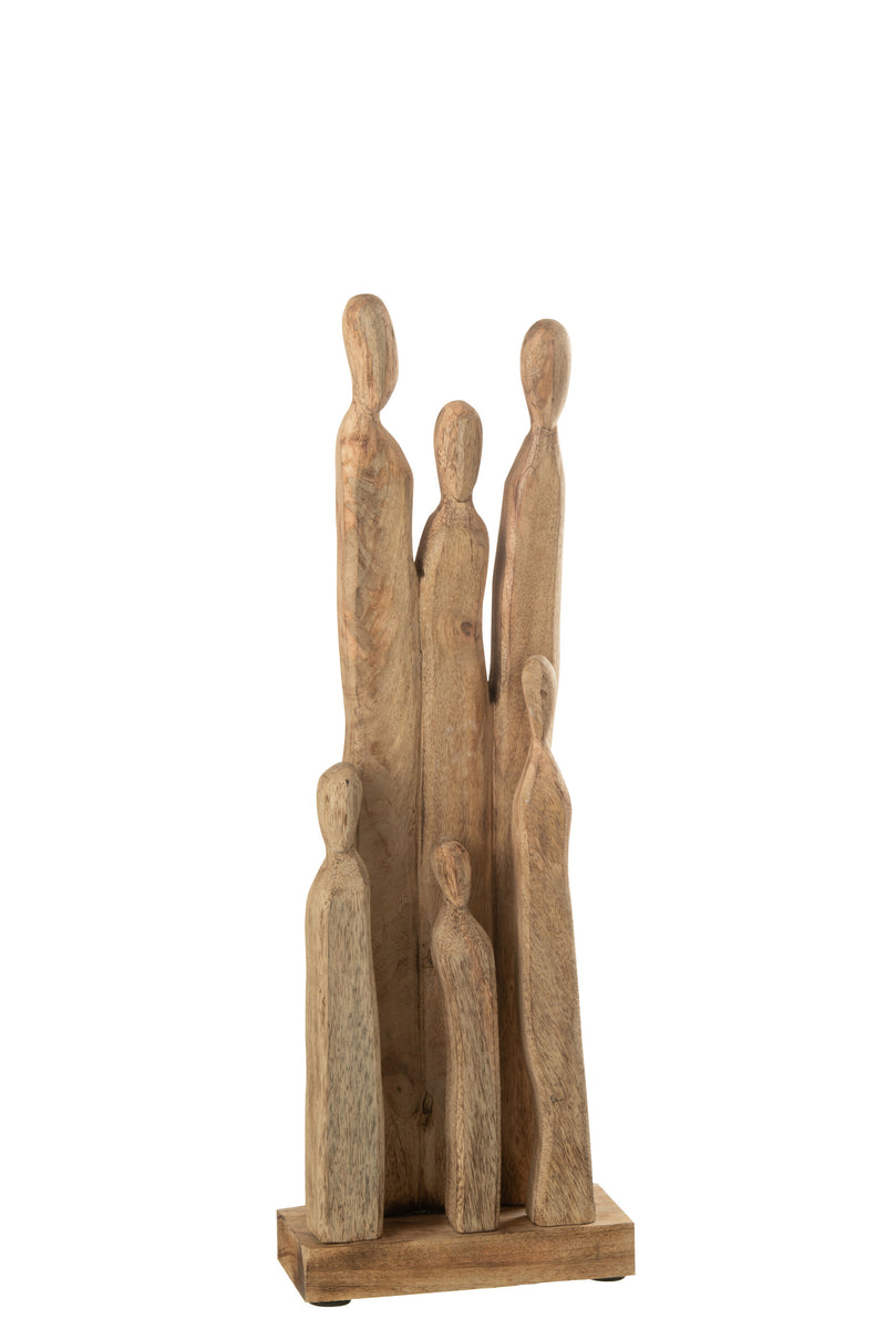 Gruppe Menschen Holz Naturell
