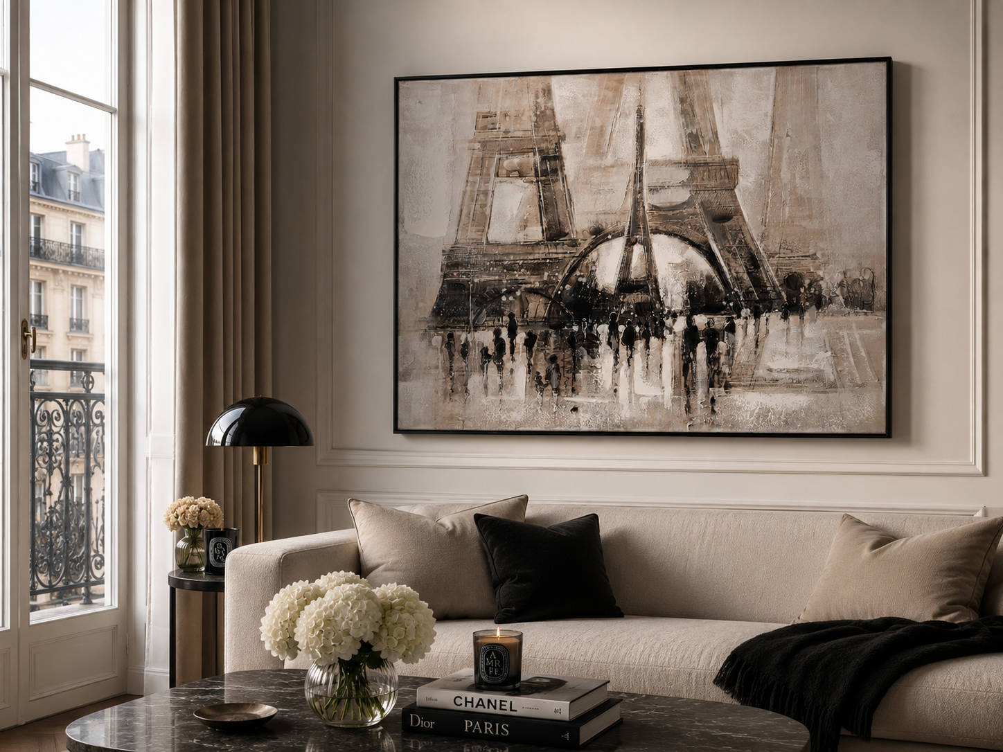 Wandbild Eiffel Paris Leinwand Bild Urban Étage 120x90cm