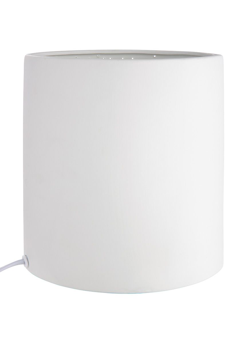 Dreamcatcher table lamp – white porcelain with dreamcatcher motif