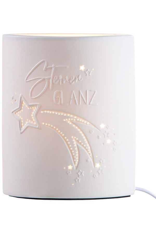 Elegant porcelain lamps in a starry shine and light shine design - various sizes available