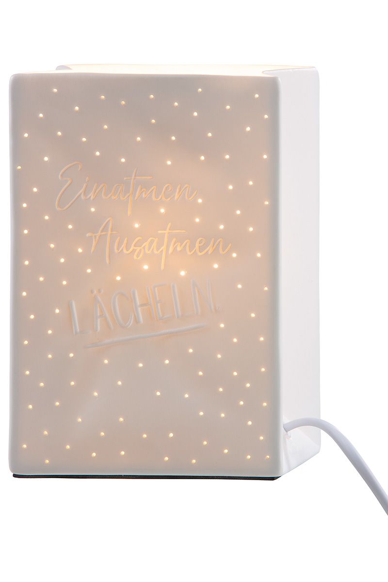 Porseleinen lamp "Smile" - inspirerend ontwerp voor uw huis