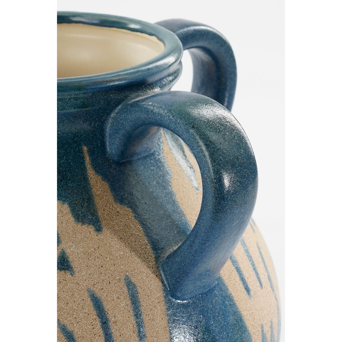 Caldo Vase – L28 x B28 x H36 cm – Keramik – Dunkelblau