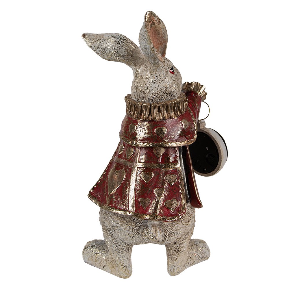 Decorative statue rabbit gold-colored 14x13x25 cm