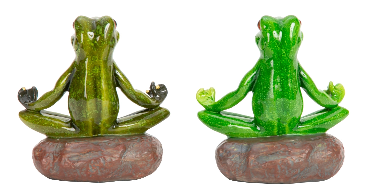 Froggy Zenito Yoga Frosch 2er Set Dekofigur 11 cm