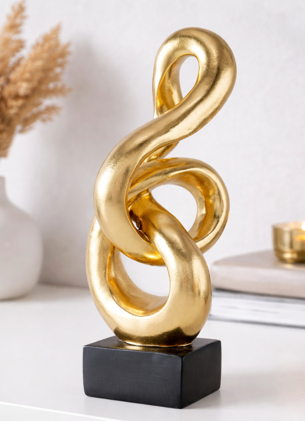 Skulptur Golden Infinity Chainy
