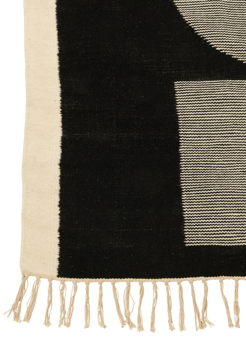 Carpet Tokyo - 302x198 cm - color combination white and black