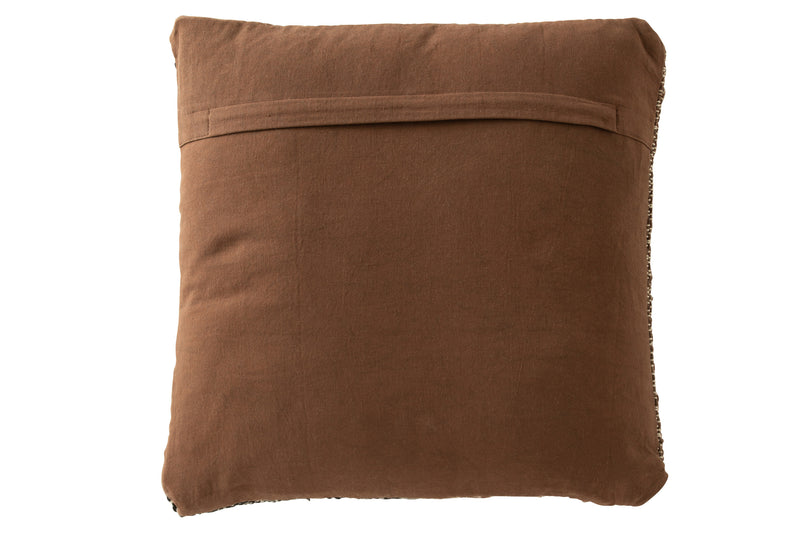 Exquisites 4er Set Kissen "Dakar" aus Poly in Creme Braun