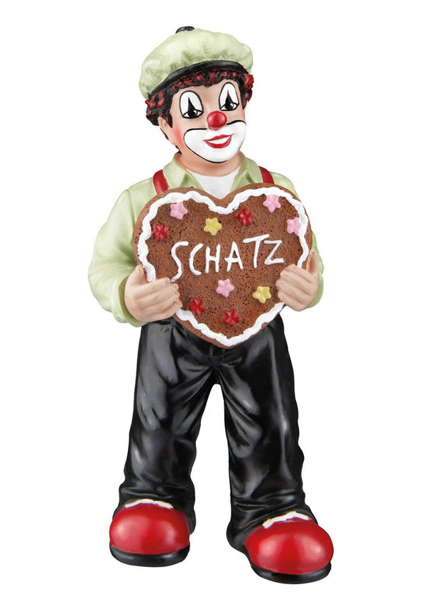 Handgefertigte Geschenkbox 'Clown Schatz' mit Unikat Clownfigur, Grußkarte & Überraschungspräsent - Ideales Geschenk für Valentinstag, Geburtstag, Muttertag