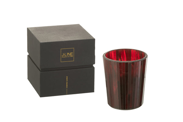Set van 2 medium geurkaarsen Noa Ruby Red - oosterse geur in rood - brandduur 55 uur