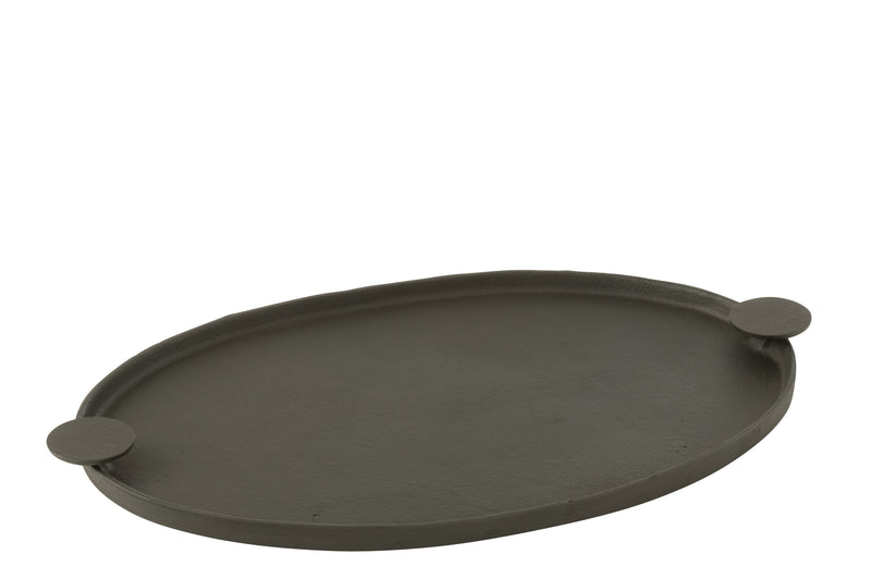 Elegantes 2er Set Tablett "Rune" aus Aluminium - In edlem Bronze oder zeitlosem Schwarz