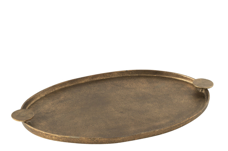 Elegantes 2er Set Tablett "Rune" aus Aluminium - In edlem Bronze oder zeitlosem Schwarz