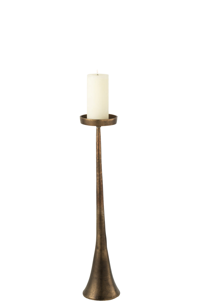 Exklusives 2er Set Bronze Kerzenhalter Eleganz für Ihr Zuhause 62cm oder 79cm