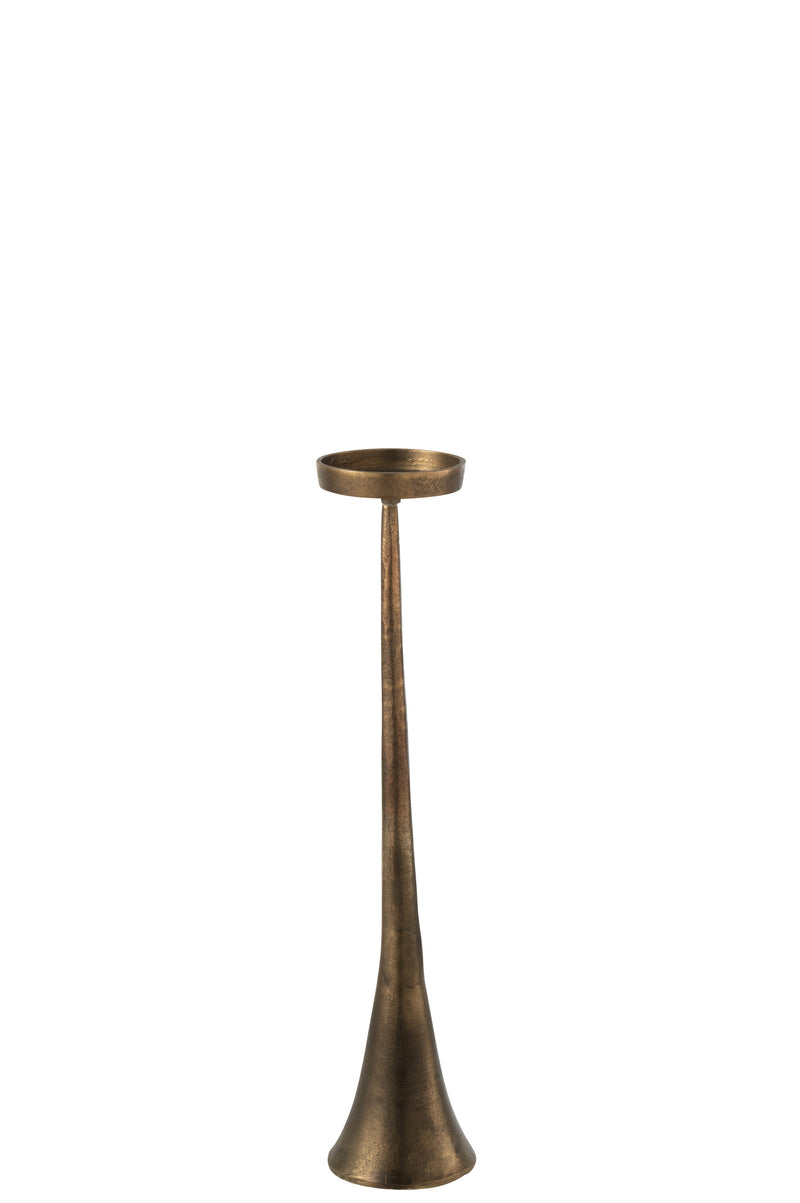 Exklusives 2er Set Bronze Kerzenhalter Eleganz für Ihr Zuhause 62cm oder 79cm