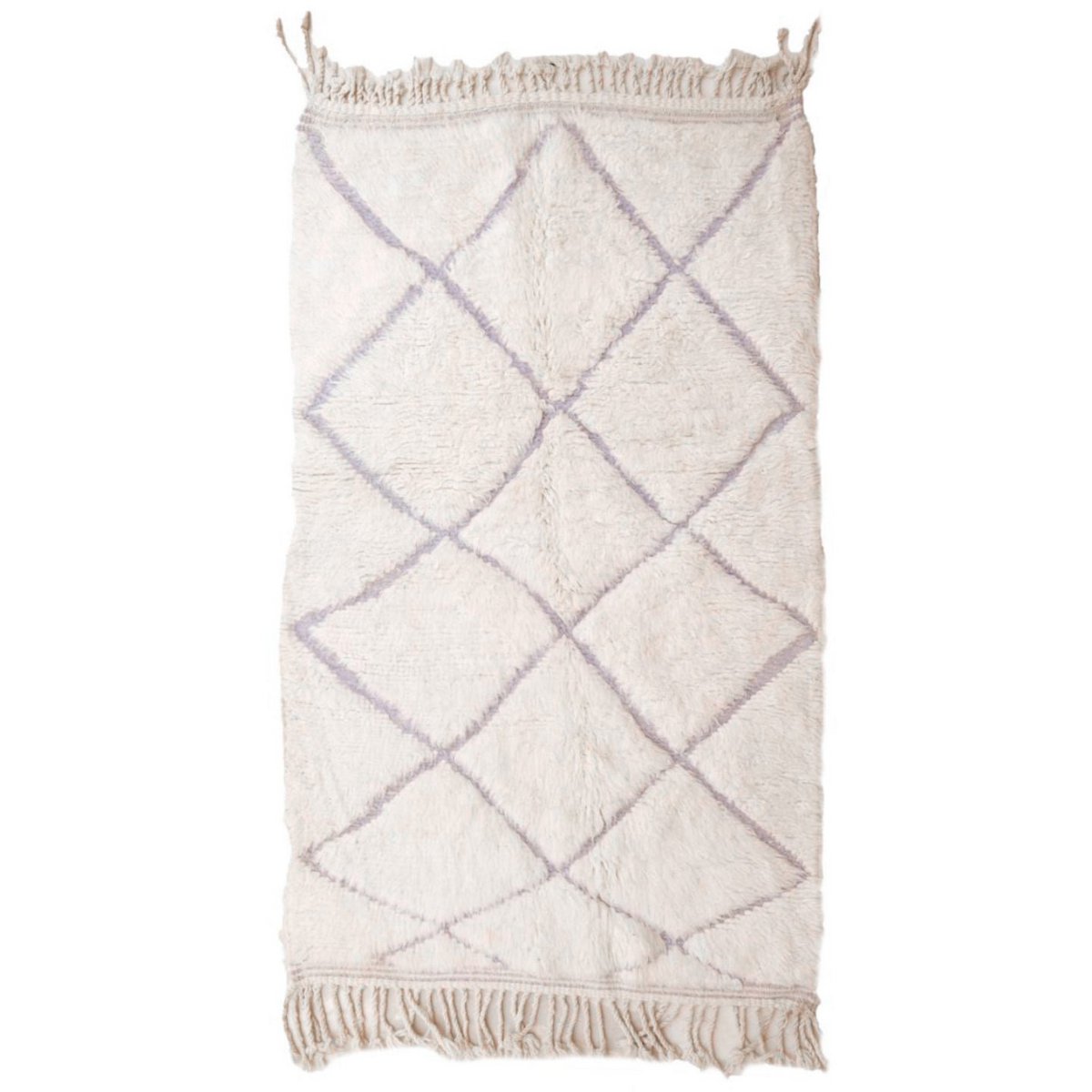 Moroccan Berber carpet made of pure wool, 119 x 199 cm