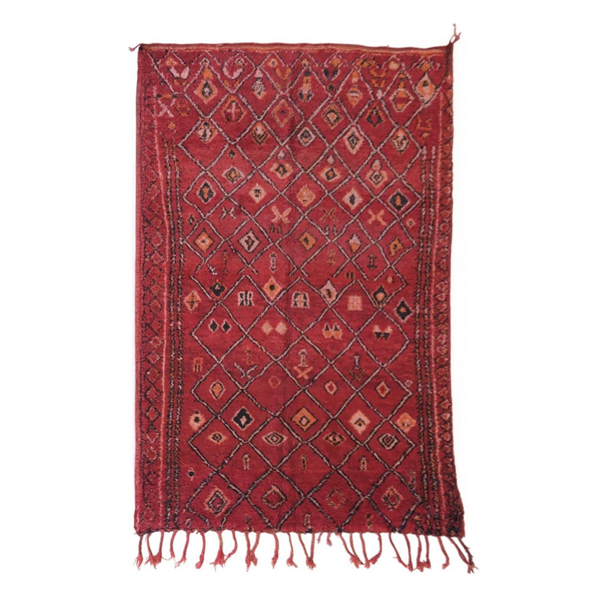 Marokkanischer Berber Teppich reine Wolle 197 x 313 cm