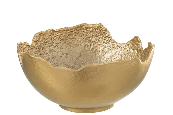Premium aluminum bowls in radiant gold 29.5cm