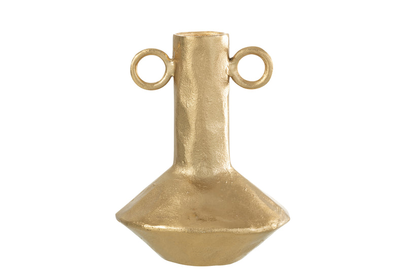 Discover the elegance of Ritual golden aluminum vase