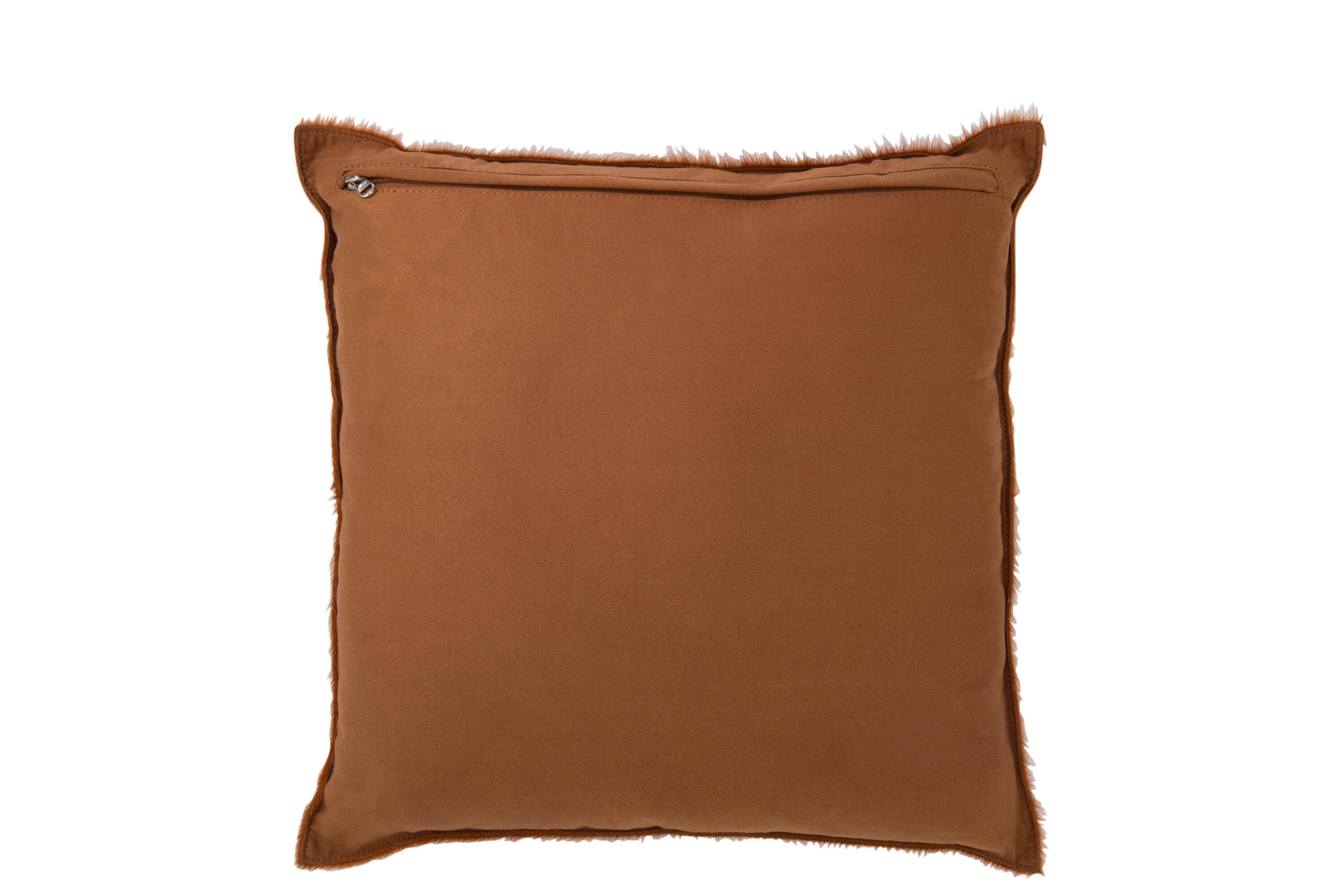 Premium 2er Set Kissen aus Rindsleder in Camel