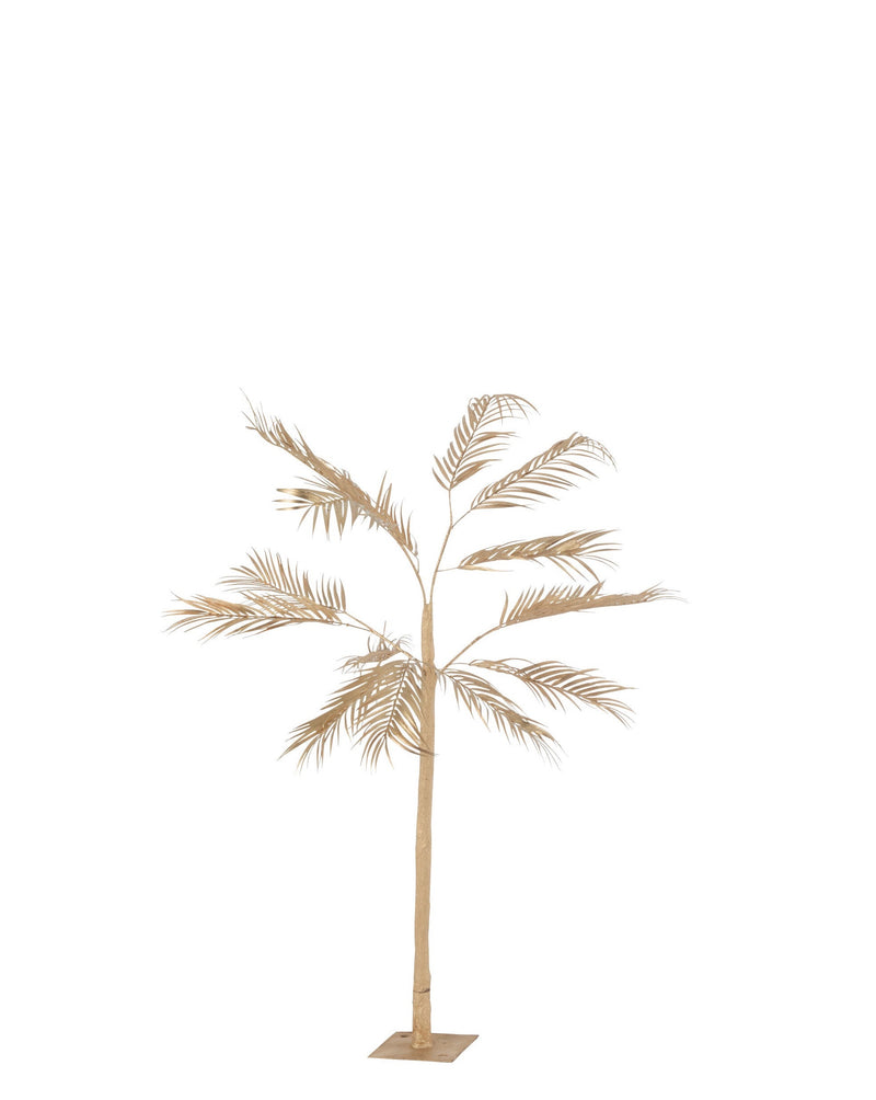 Elegante gouden stalen palmbladerenboom - Perfecte decoratie voor uw huis, kantoor, winkel en meer