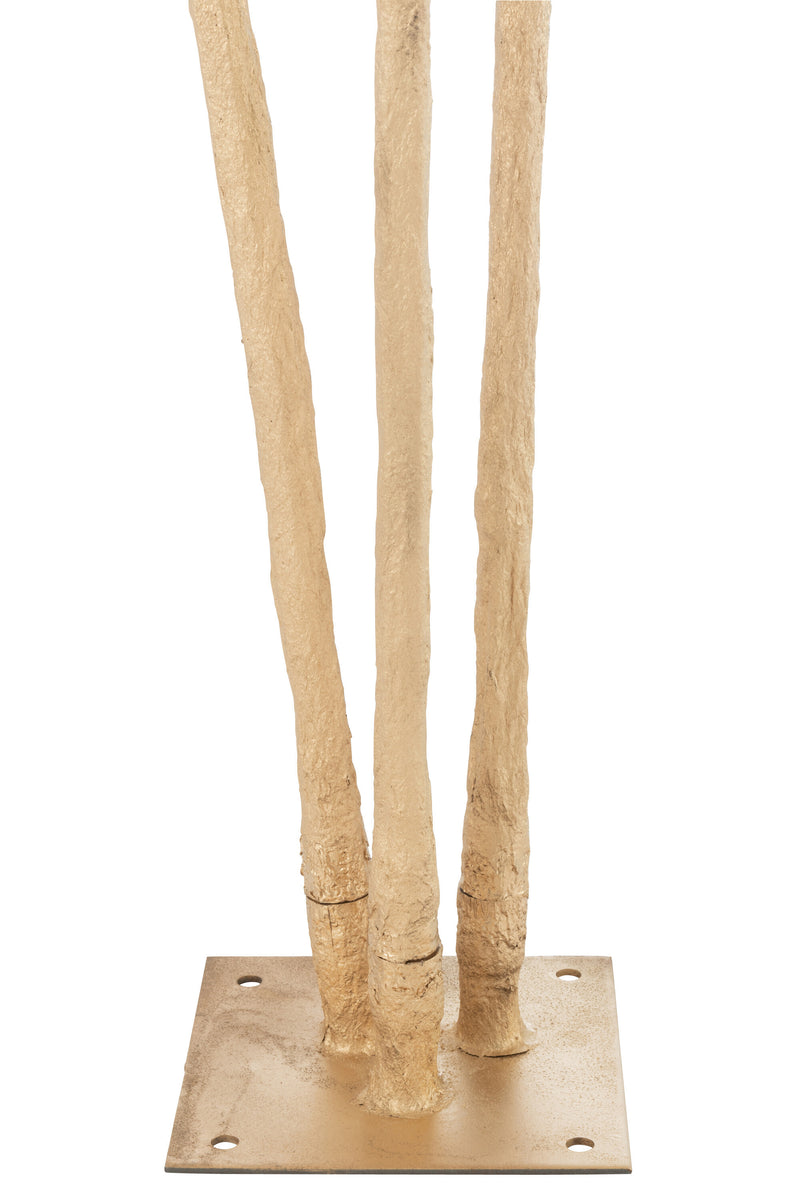 Elegante gouden stalen palmbladerenboom - Perfecte decoratie voor uw huis, kantoor, winkel en meer