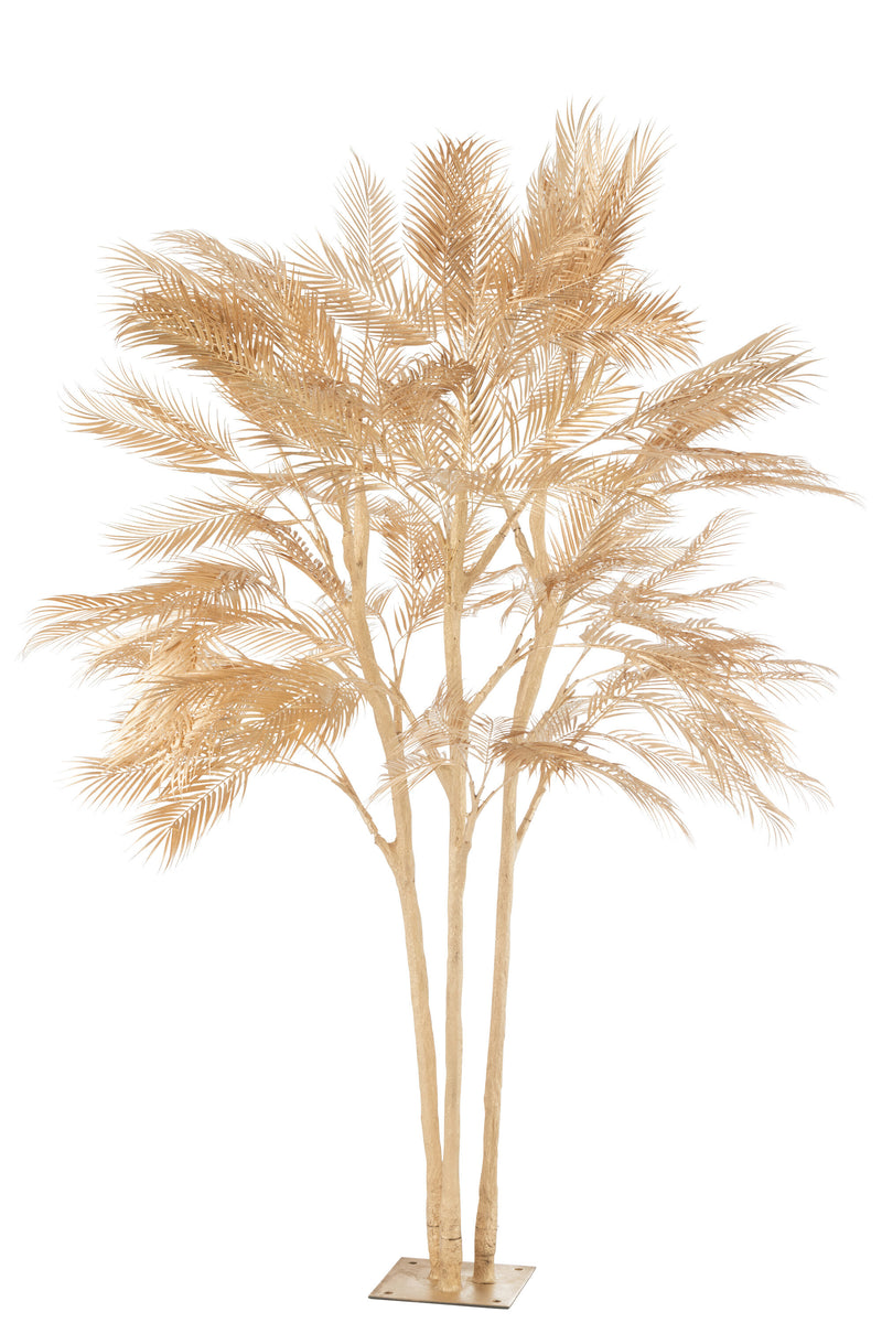 Elegante gouden stalen palmbladerenboom - Perfecte decoratie voor uw huis, kantoor, winkel en meer