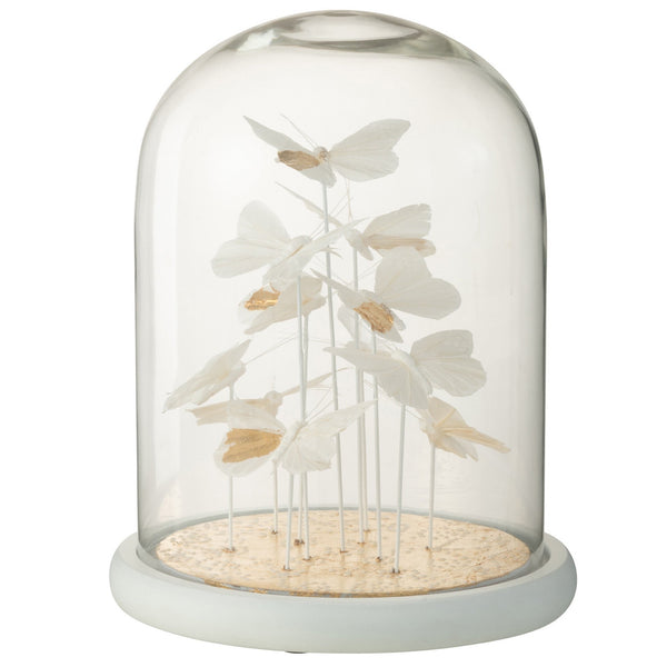 2er Set Glocke Schmetterlinge im Glas - Ein Hauch von Eleganz für Ihr Zuhause