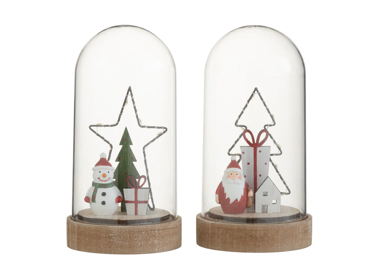 Set of 4 Christmas bells - magical glow for festive moments