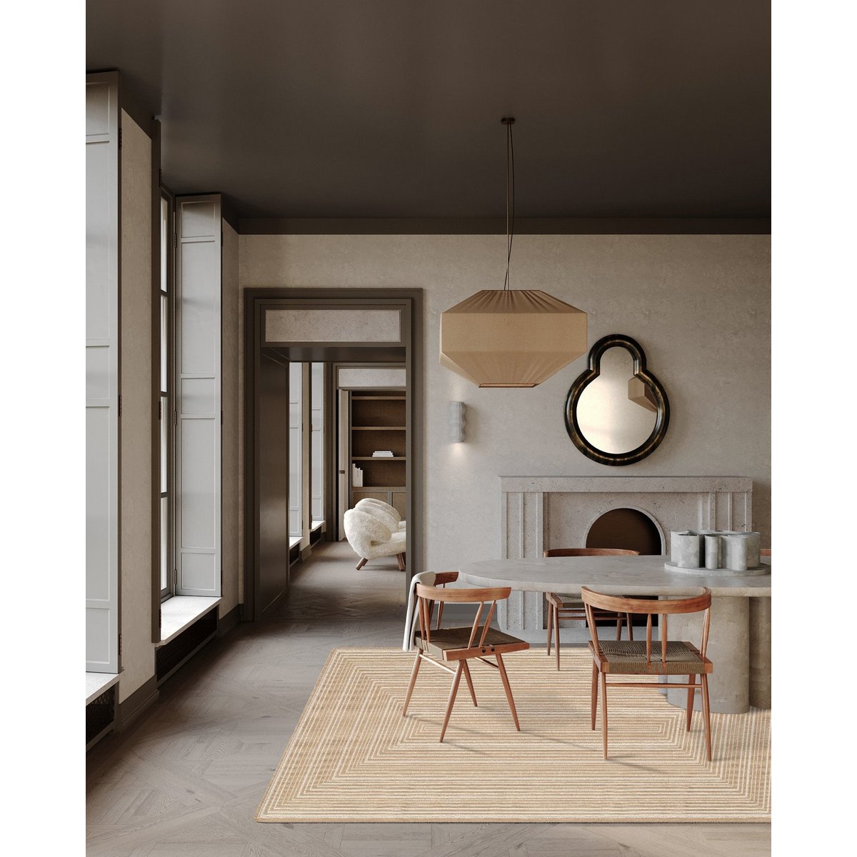 SLOW LIFE Innen- und Außendesign-Teppich