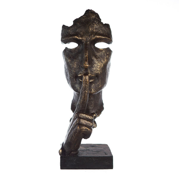 Sculptuur XL formaat Stilte – een uitdrukking van stilte in brons