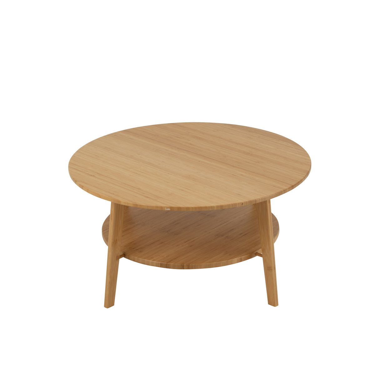 J -Line Side Table Round - Bambus - Naturel - groß