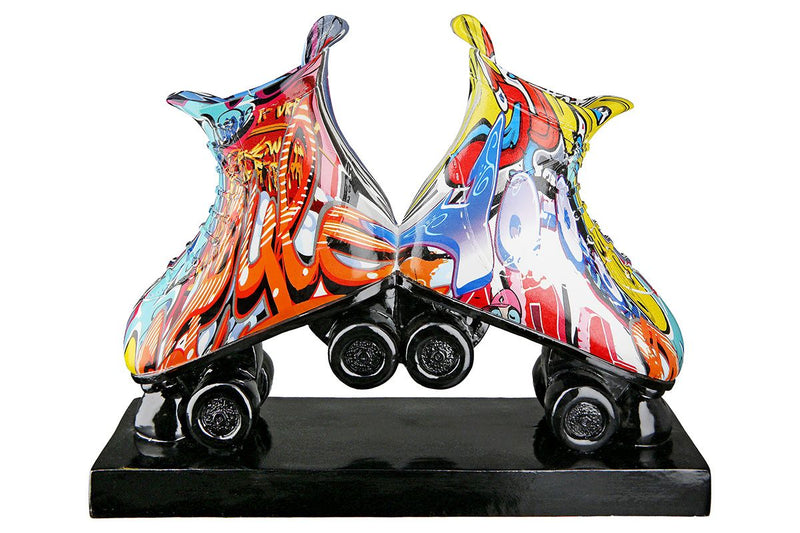 Bunte Rollschuhe Street Art - Handgefertigt und Urban im Graffiti Design