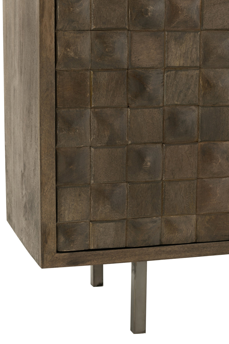Handcrafted cabinet Pino Stylish storage meets rustic elegance