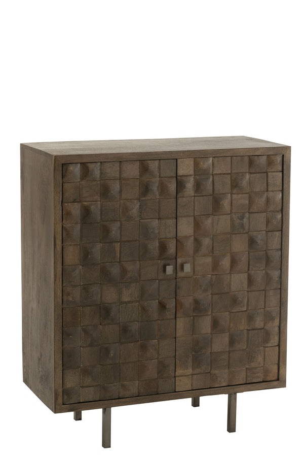 Handcrafted cabinet Pino Stylish storage meets rustic elegance